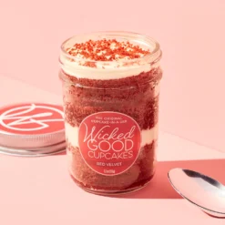 Cupcake 2-Pack & Rosé Gift Set 12 Cupcake 2-Pack & Rosé Gift Set -HICKORY FARMS Sales 003561 label alt dustyrose 4