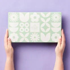 Buds & Blooms Gift Box -HICKORY FARMS Sales 13 spring lid outside 6