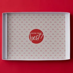 Thank You Cheese & Sausage Lover's Gift Box -HICKORY FARMS Sales 14 thank you lid inside alt