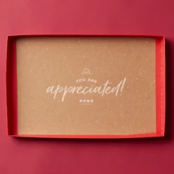 Thank You Charcuterie & Sweets Gift Box With Wine -HICKORY FARMS Sales 18 thank you lid inside 3