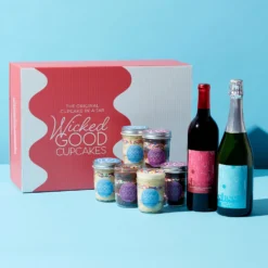 Birthday Cupcake 6-Pack & Wine Gift Set -HICKORY FARMS Sales birthday cupcake 6 pack and wine gift set 003595 2 1
