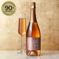 Celebration Sparkling Rosé & Snack Collection -HICKORY FARMS Sales contollo brut rose california sparkling wine 003626 alt goldbadge 6