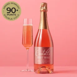 Cheers To You Wine Gift Basket -HICKORY FARMS Sales contollo brut rose california sparkling wine 003626 alt watermelonbadge 1