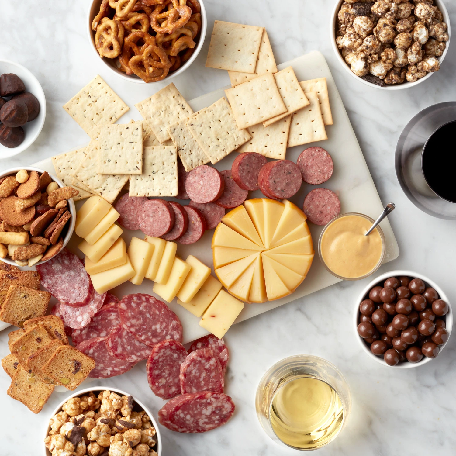 Deluxe Sip & Snack Wine Gift Basket 4 Deluxe Sip & Snack Wine Gift Basket - Image 2