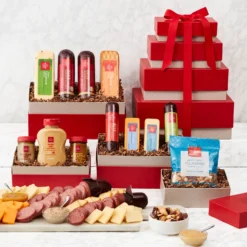 Front Page 21 Gourmet Meat & Cheese Gift Tower