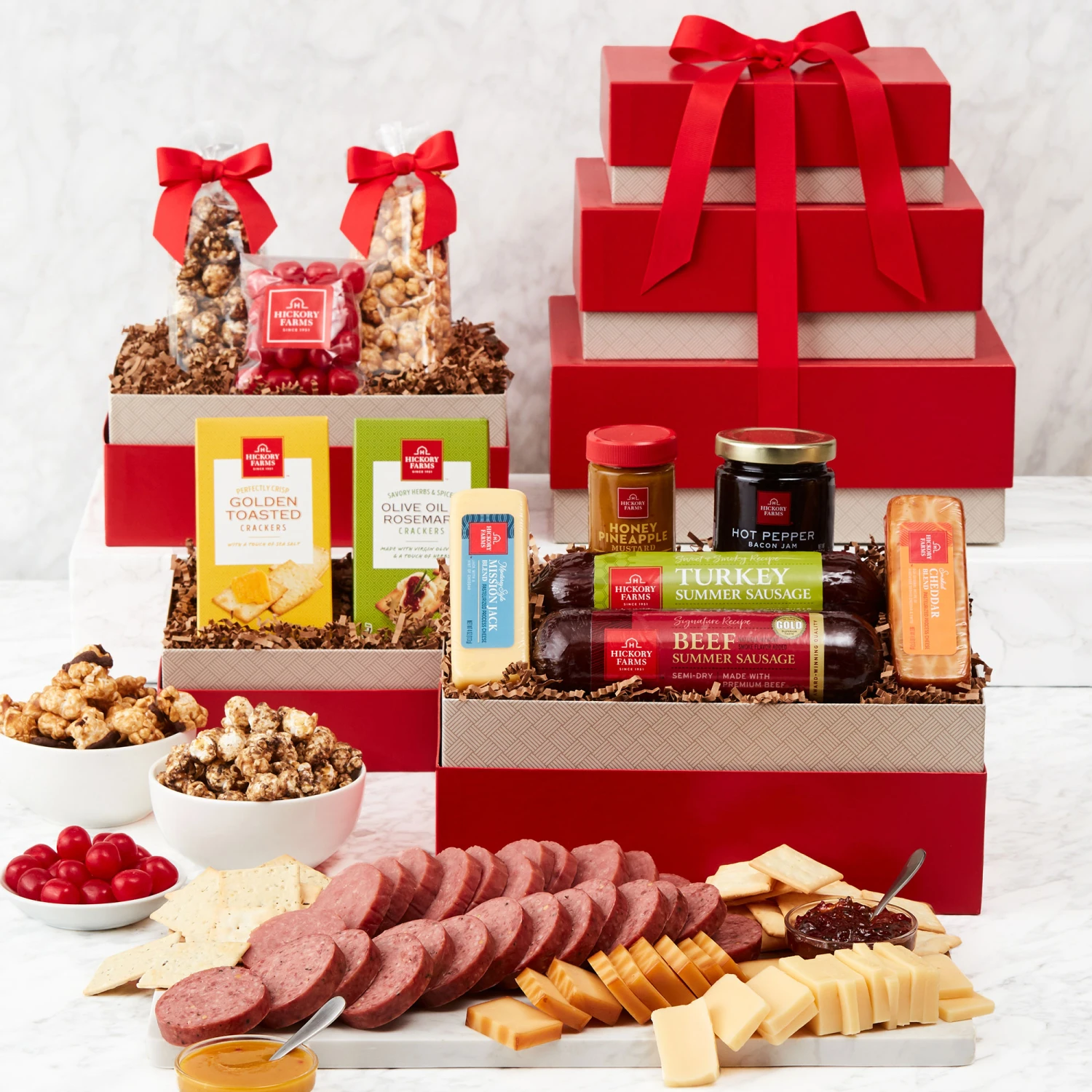 Premium Sweet & Savory Gift Tower 3 Premium Sweet & Savory Gift Tower